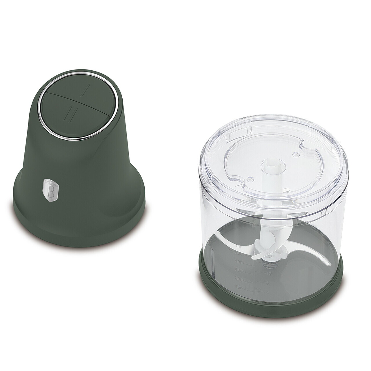 Tocator 2 in 1 Berlinger Haus, Matte Green, 1 L, inox/plastic, verde mat/transparent - imagine 3