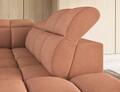 Coltar extensibil dreapta 4 locuri ELTAP, RT-24XIL, Falconn, 258x208x107 cm, lemn/poliester, portocaliu