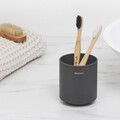 Suport periute si pasta de dinti, Brabantia, MindSet Infinite Grey, 8.1x8.1x9.4 cm, otel, gri