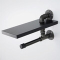 Raft de perete, BORURAF238, MDF , Dimensiune: 15 x 28 x 15 cm, Negru