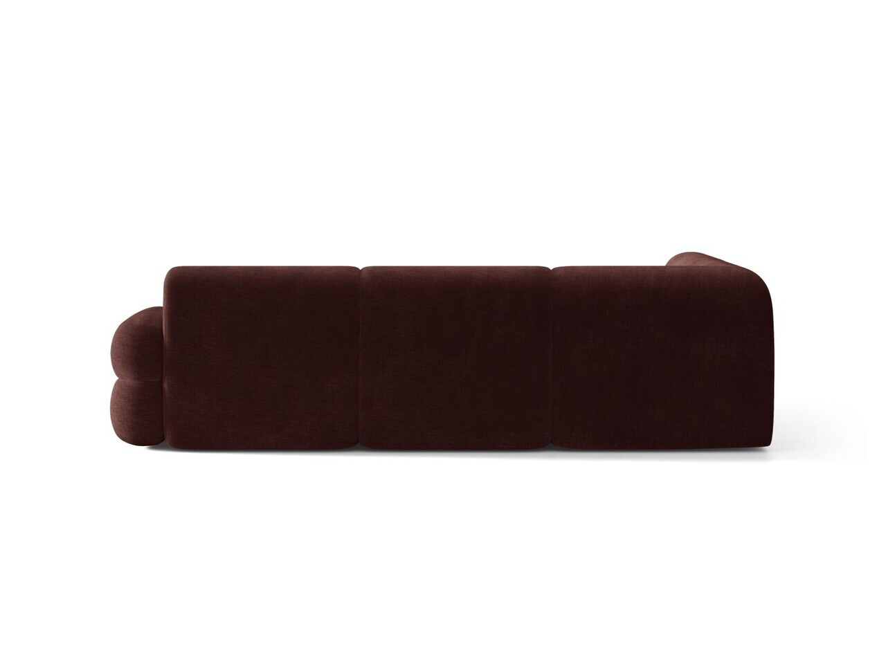 Coltar stanga 5 locuri, Neo, Micadoni Home, 295x210x83 cm, tesatura Chenille, maro cherrywood — imaginea 4