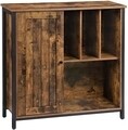Bufet inferior, Vasagle, 80 x 30 x 80 cm, otel/PAL, maro rustic