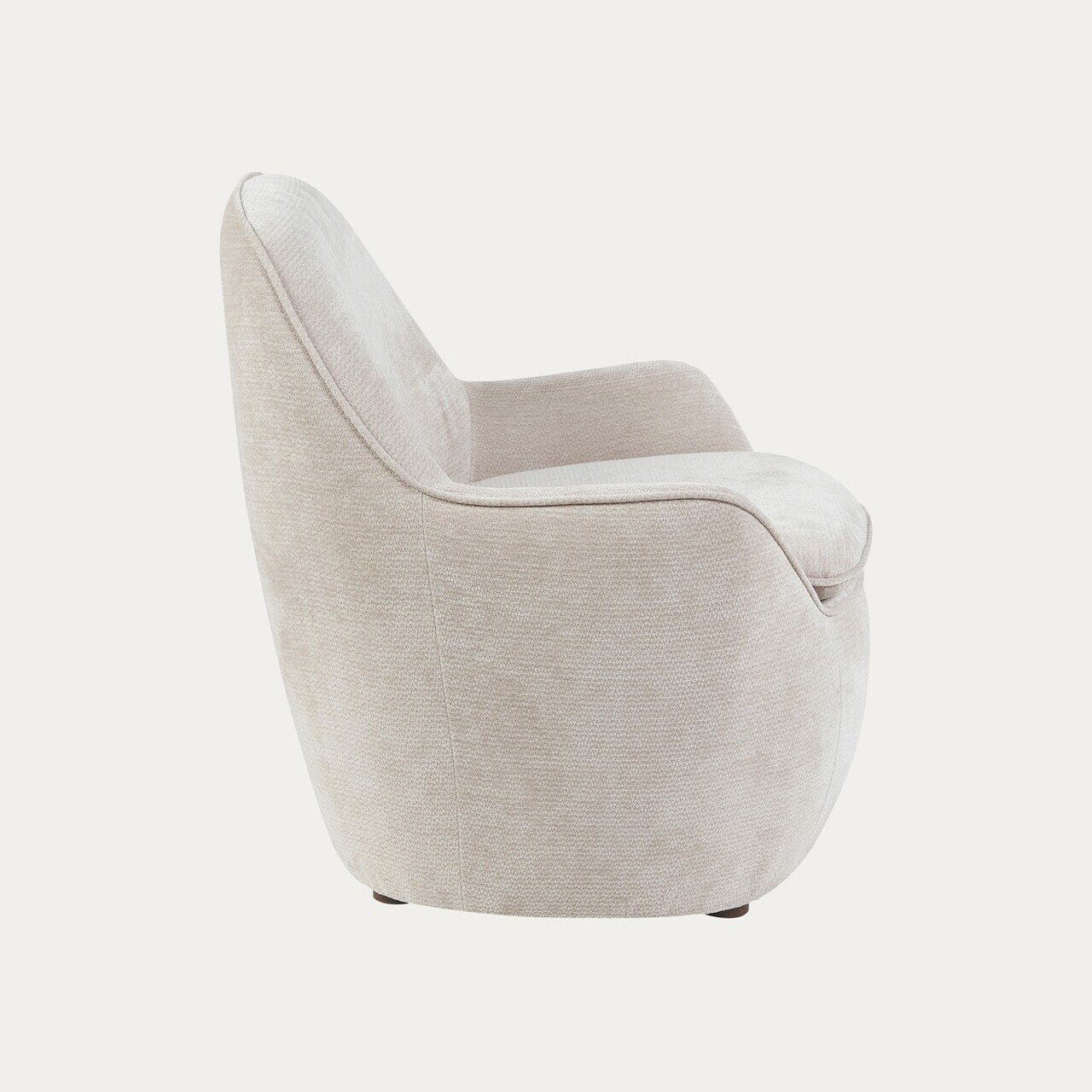 Fotoliu Sofiero, Homla, 74.5x72.5x75.5 cm, metal/poliester, bej deschis — imaginea 3