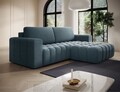 Coltar extensibil dreapta 4 locuri ELTAP, Bon-222, Bonett, 250x175x92 cm, lemn/poliester, albastru