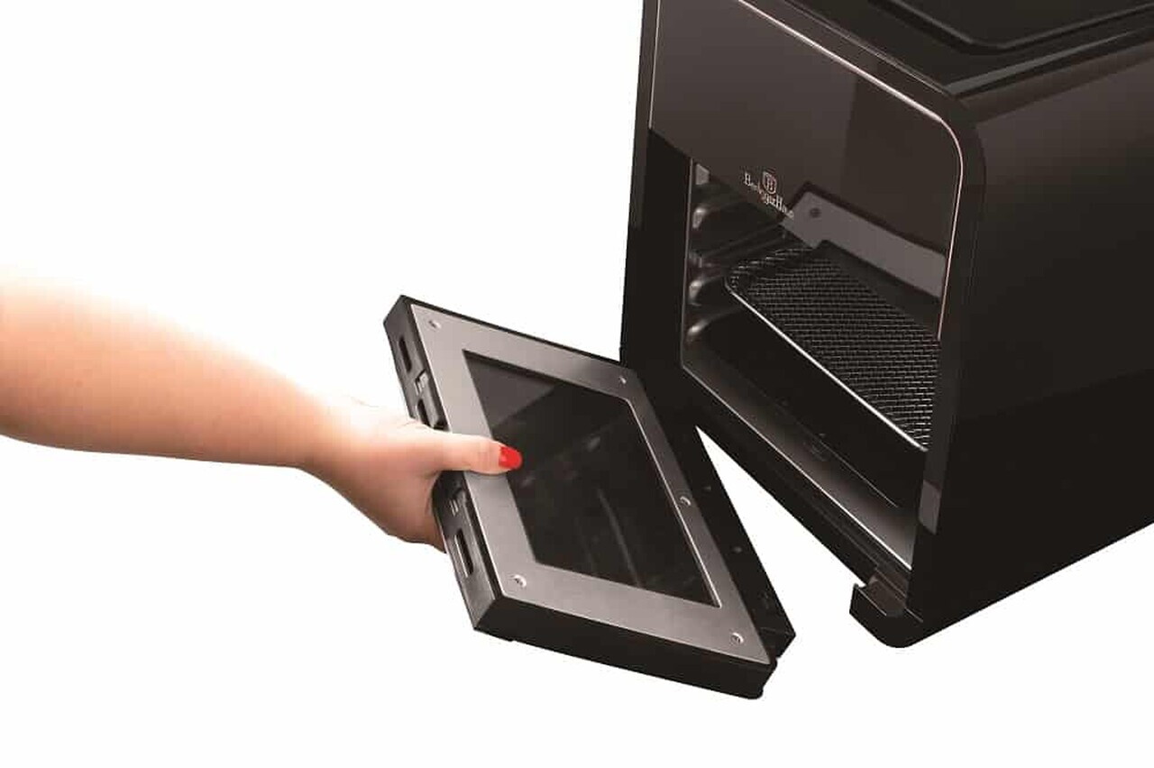 Cuptor cu friteuza cu aer cald Berlinger Haus, Black Rose, 2000W, 12 L, negru - imagine 6