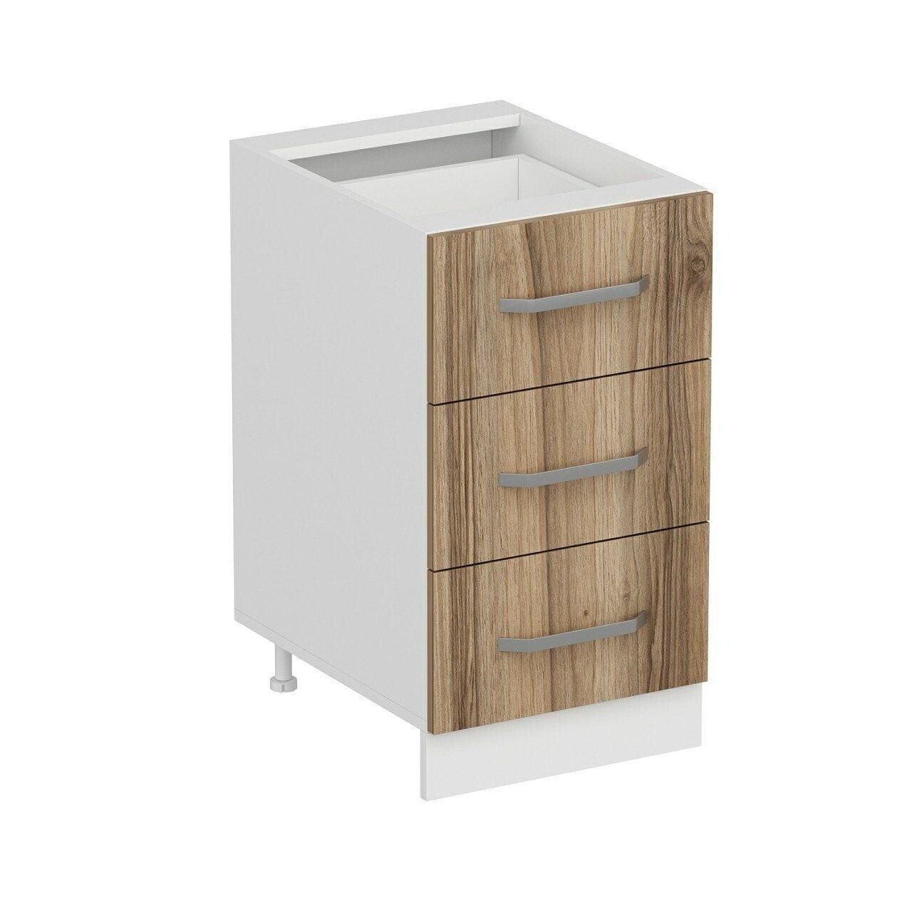 Dulap pentru bucatarie, Hanah Home, Minar, 45x87x58 cm, Alb / Dore — imaginea 4