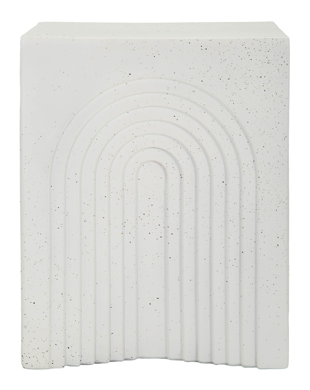 Masuta de cafea, Mauro Ferretti, Arc, 47.5x58x47.5 cm, utilizare interior / exterior,  oxid de magneziu, crem - view 7