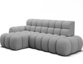 Coltar extensibil dreapta 3 locuri ELTAP, Ceedro, 283x165x98 cm, lemn/poliester, gri deschis