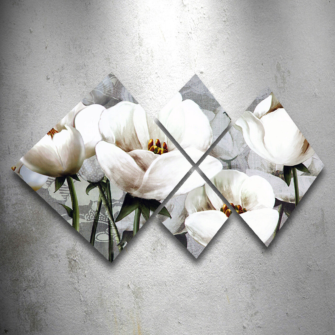 Set 4 tablouri decorative, 4MDF1605038956, MDF, Imprimat UV, Multicolor - 1 | YEO