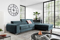 Coltar extensibil dreapta 3 locuri ELTAP, RT-100VE, Grayson, 278x205x92 cm, lemn/poliester, albastru