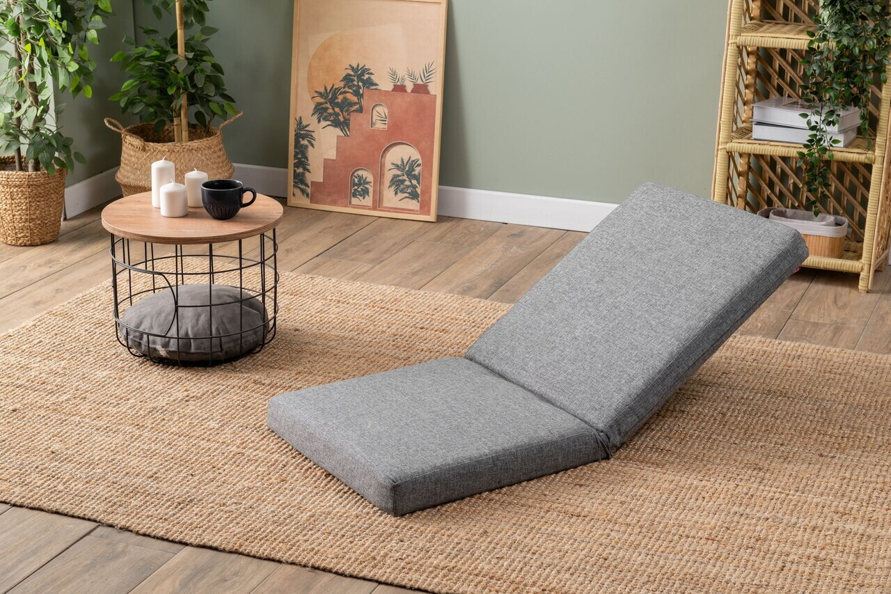 Fotoliu extensibil, Atelier del Sofa, 859FTN2370, Metal, Gri deschis — imaginea 2