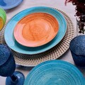 Serviciu de masa 18 piese Madison Kaleido, Tognana Porcellane, portelan, multicolor