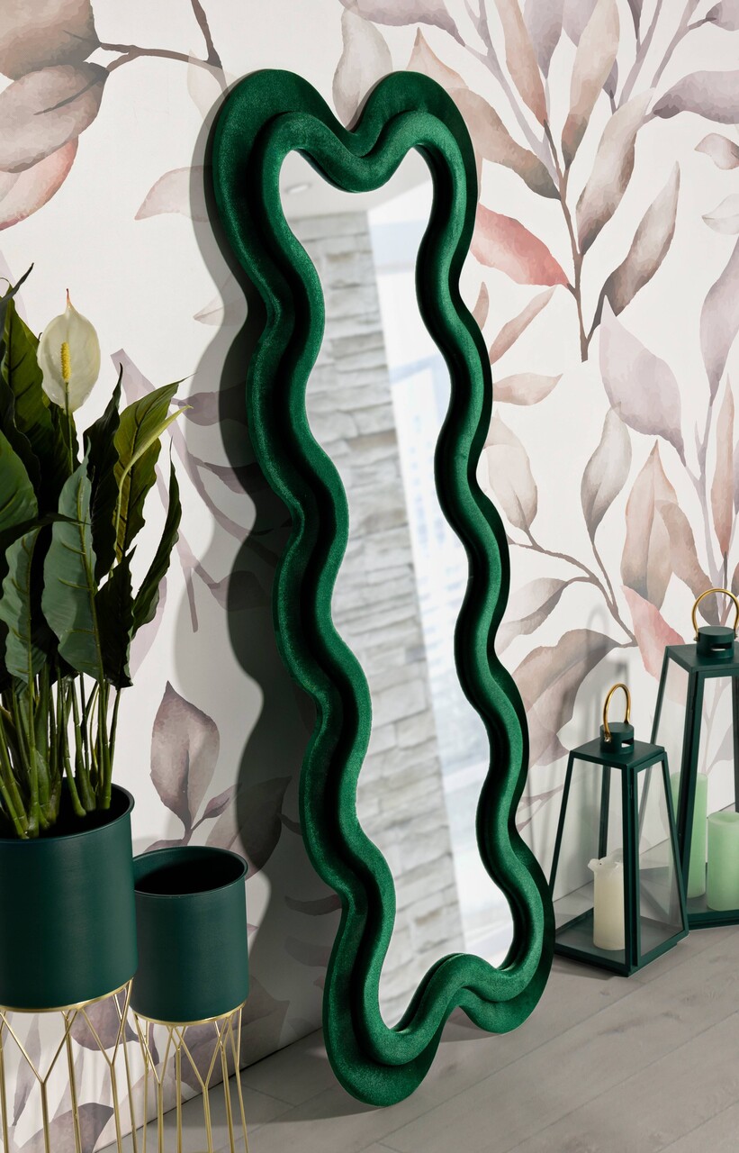 Oglinda decorativa Monica, Mauro Ferretti, 58x160 cm, MDF/poliester, verde - 1 | YEO