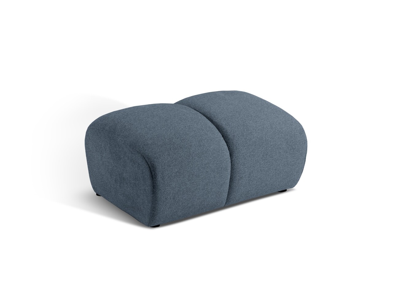 Taburet, Diana-192, Micadoni Home, 82x60x42 cm, catifea structurata, albastru jeans - 1 | YEO
