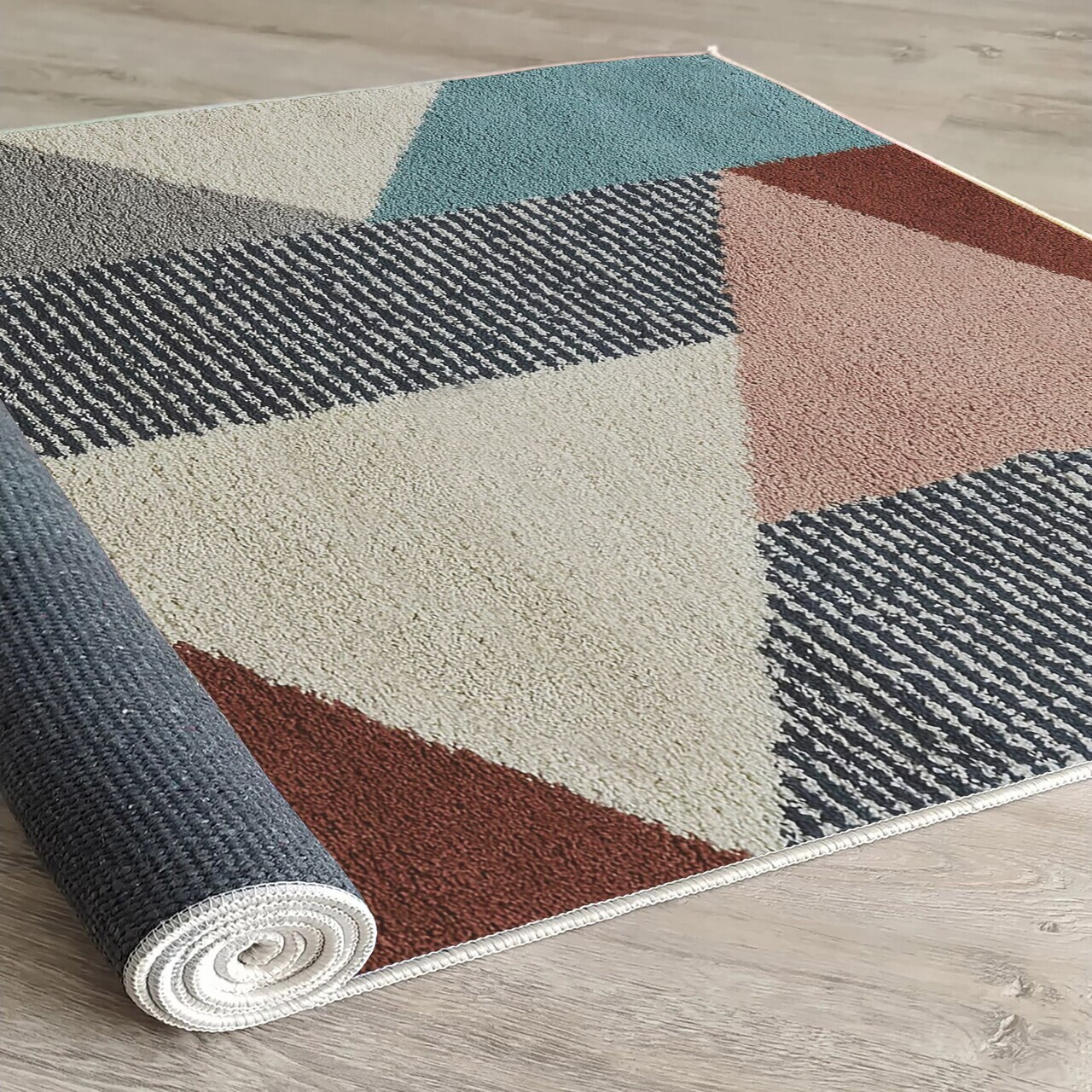 Covor, Woopamuk286, 100x150 cm, Bumbac/Poliester, Multicolor - view 4