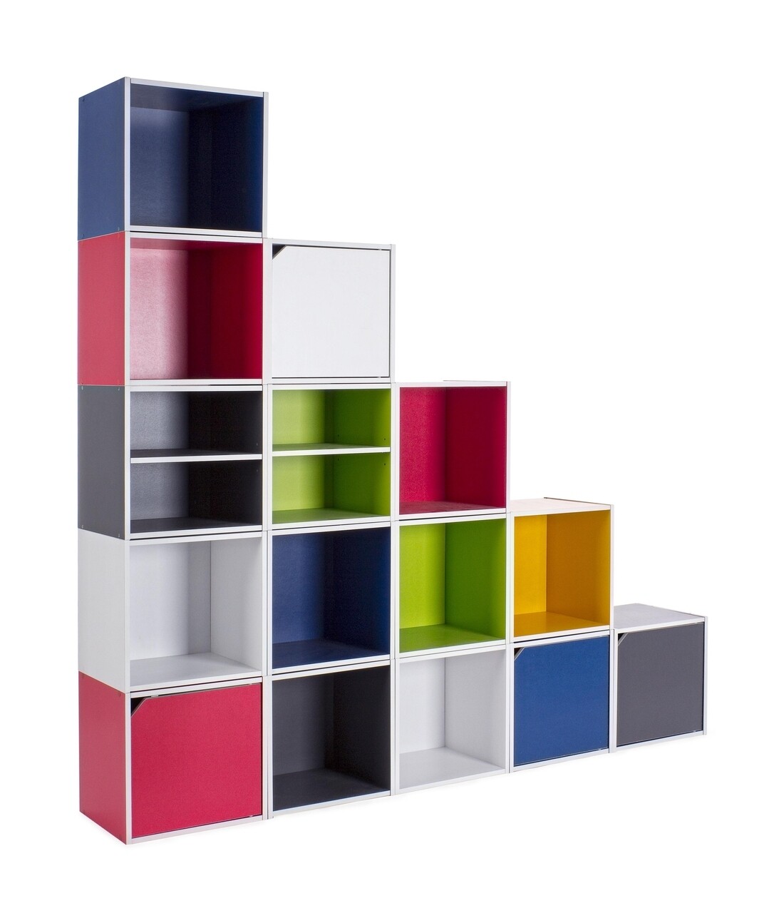 Raft Modular, Composite Cube Shelf, Bizzotto, 35x29.5x35 Cm, PAL Laminat/MDF, Verde