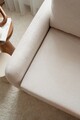 Canapea extensibilă cu 1 loc, Evalina, 383EVN1272, Cadru: 100% CARPEN, Alb