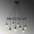 Lustra, Opviq, 892OPV1449, Metal, Negru