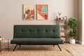Canapea extensibila cu 3 locuri, Futon, 859FTN2902, Metal , Verde