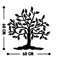 Decoratiune de perete, Tree 14, Tanelorn, 60x60 cm, metal