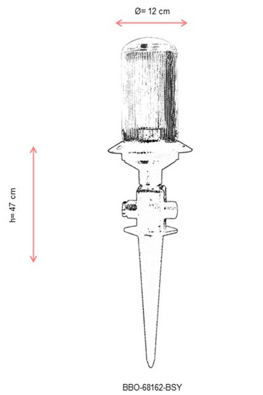 Lampa de exterior, Avonni, 685AVN1159, Plastic ABS, Negru