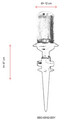 Lampa de exterior, Avonni, 685AVN1159, Plastic ABS, Negru