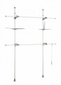 Suport pentru haine Herkules Twin, Wenko, 116 x 165 cm, extensibil, inox/polipropilena