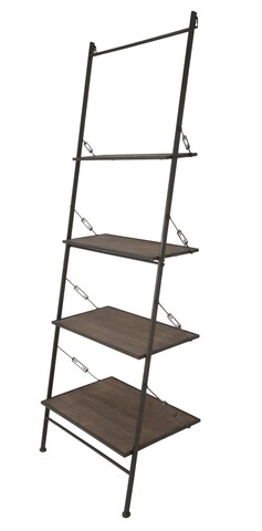 Raft stairs raw, mauro ferretti, 65x41x180 cm, fier, maro/negru