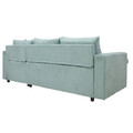 Coltar extensibil reversibil Lilian, Pakoworld, 225x148x81 cm, textil, menta