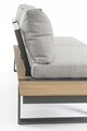 Set mobilier pentru gradina/terasa 5 piese Sven, Bizzotto, aluminiu/placaj/poliester, gri carbune