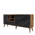 Consola, Hommy Craft, Napoli, 180x81x35 cm, PAL, Nuc negru