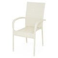 Set gradina/terasa, masa + 4 scaune, Presley, otel, gri