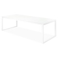 Set 8 scaune + masa, Belluno/Golf, L.240 l.100 H.75 cm, alb
