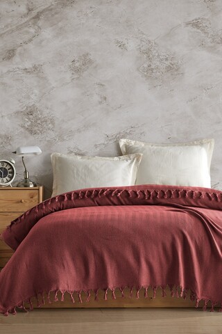 Cuvertura matlasata dubla, Berlino - Tile Red, Viaden, Bumbac reciclat