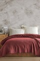 Cuvertura matlasata dubla, Berlino - Tile Red, Viaden, Bumbac reciclat