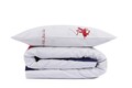 Lenjerie de pat dubla King, 3 piese, 220x240 cm, 100% bumbac ranforce, Beverly Hills Polo Club, BHPC 002, rosu