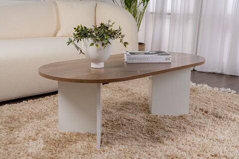 Masuta de cafea, Nordure, Sable, Nuc/Alb