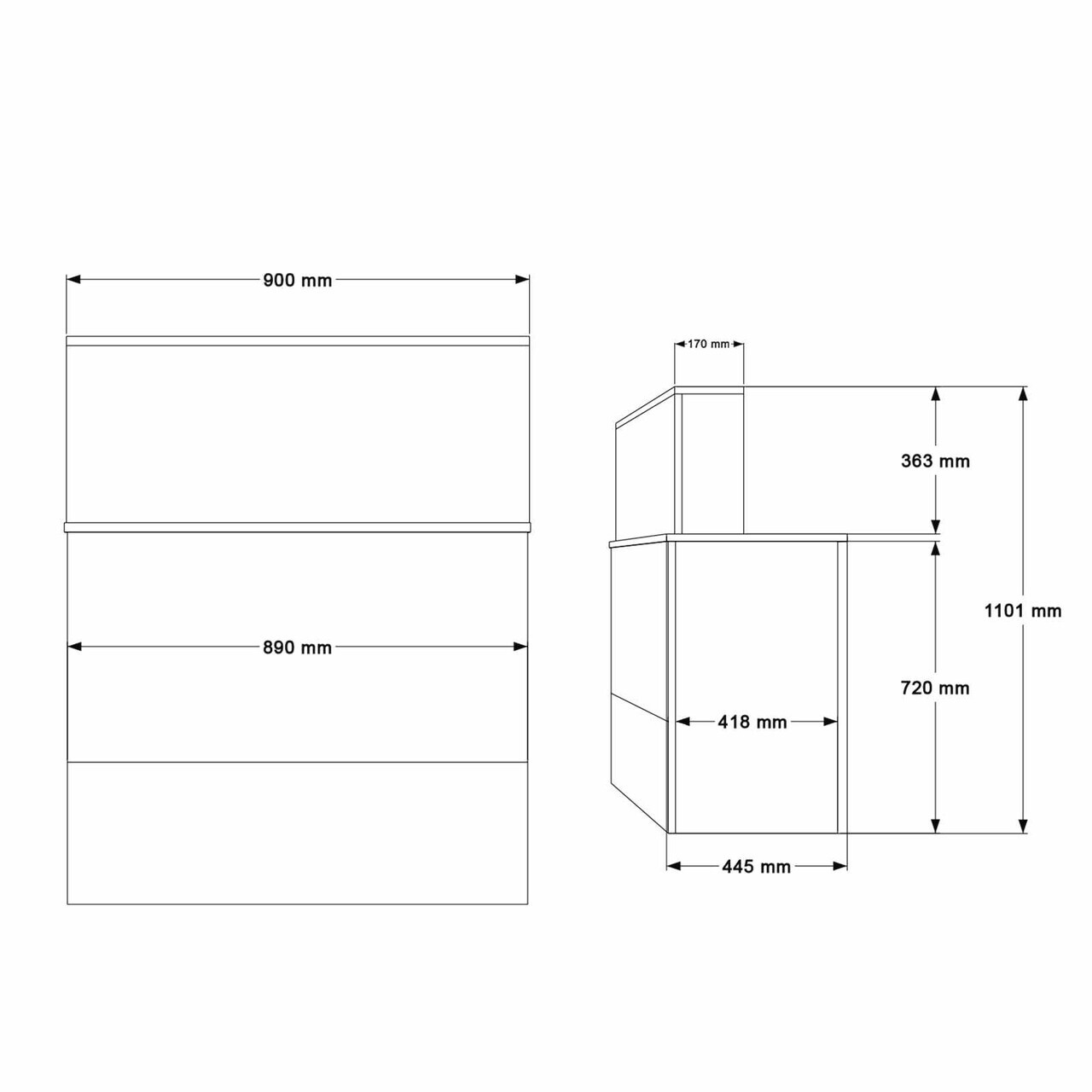 Masa de receptie, Hanah Home, Beg20-Ba, 90x110x44.5 cm, PAL, Baroc / Antracit — imaginea 8