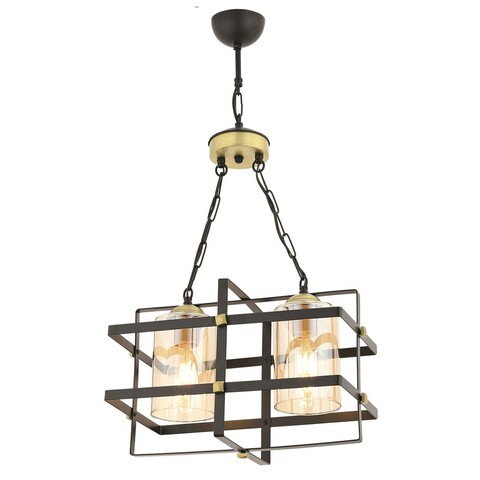 Lustra, Av-65206-2Bsy, Aurora, 30 x 25 x 70 cm, 2 x E27, 60W, negru 60W