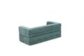 Canapea extensibilă cu 2 locuri, Balcab Home, 825BLC5404, Material: 100% ȘENILĂ, Verde