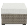 Set coltar si masuta, Cherry Point, L.230 l.218 H.80, aluminiu, gri