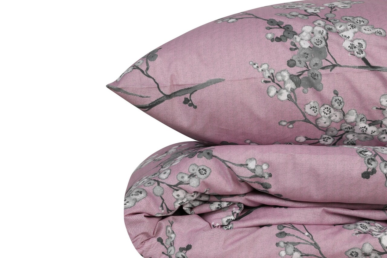 Lenjerie de pat dubla, Chicory - Pink, Türkiz, Bumbac Ranforce