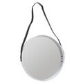 Oglinda de perete White, InArt, 40 cm, lemn de mesteacan