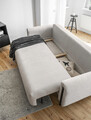 Canapea extensibila 3 locuri, ELTAP, SO-ARC-BL-18ROY, Arcadova, 244x97x97 cm, lemn/poliester, bej/negru