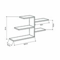 Raft pentru perete Faba, Decortie, 107x22x54 cm, galben mustar