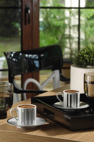 Set de cafea PLAR04KT42011722, Kutahya Porselen, 4 piese, portelan Kutahya Porselen