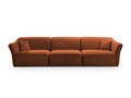 Canapea 5 locuri, Hailey, Micadoni Home, 292x102x79 cm, tesatura boucle, gri deschis