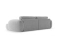 Coltar extensibil reversibil 4 locuri, Tonale, Cosmopolitan Design, 262x149x88 cm, tesatura chenille, gri deschis