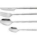 Set tacamuri 24 piese New Bamboo, Jean Dubost, inox, argintiu