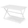 Masa pliabila dreptunghiulara, Breeze, L.120 l.80 H.73, aluminiu, alb